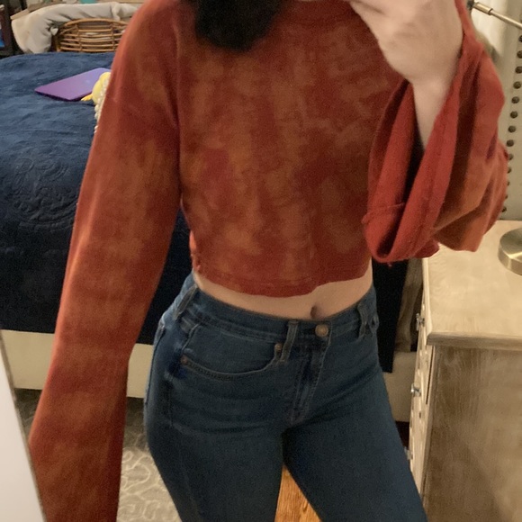 Missguided Tops - Missguided Tie Dye Flair Crop Top